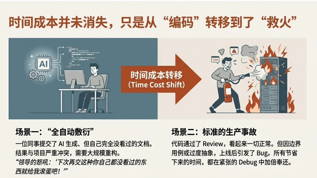 可维护性的缺失导致时间成本转移